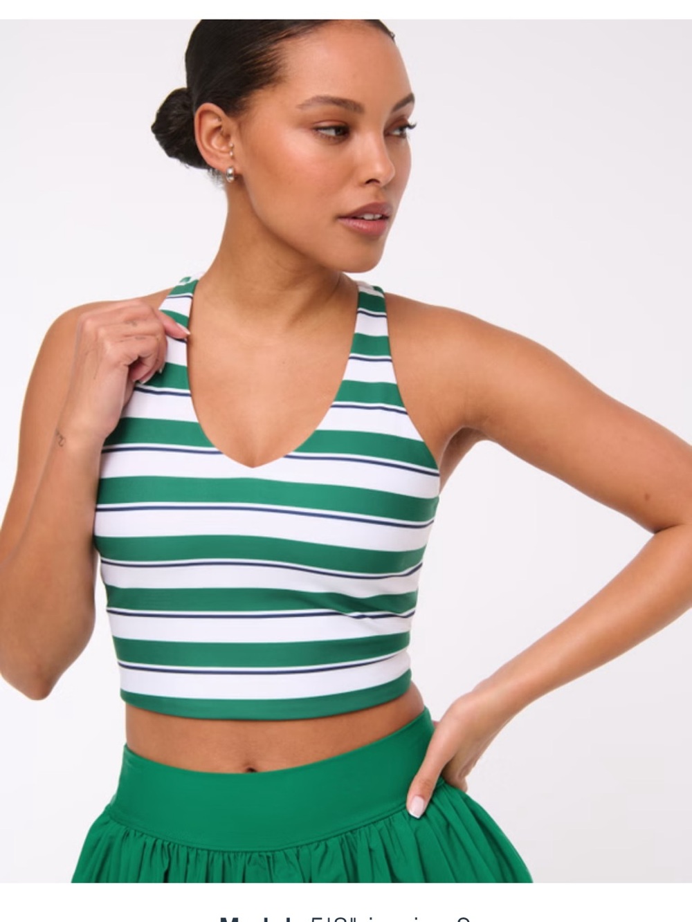 💚💙 Abercrombie YPB sculptLUX Racerback V-Neck Tank